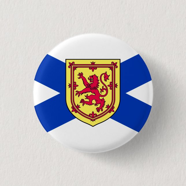 Flag of Nova Scotia, Canada 3 Cm Round Badge (Front)
