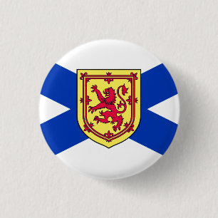 Flag of Nova Scotia, Canada 3 Cm Round Badge