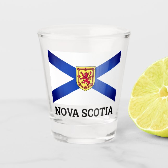 Flag of Nova Scotia, Canada Shot Glass (Front)