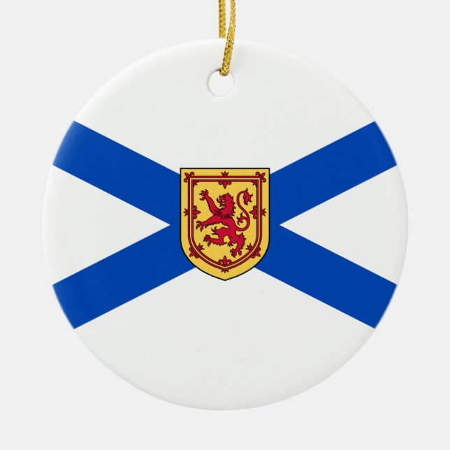 Flag of Nova Scotia (Canadian Province) Ceramic Ornament (Front)