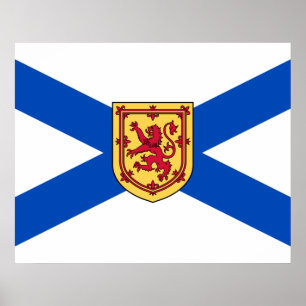 Flag of Nova Scotia (Canadian Province) Poster
