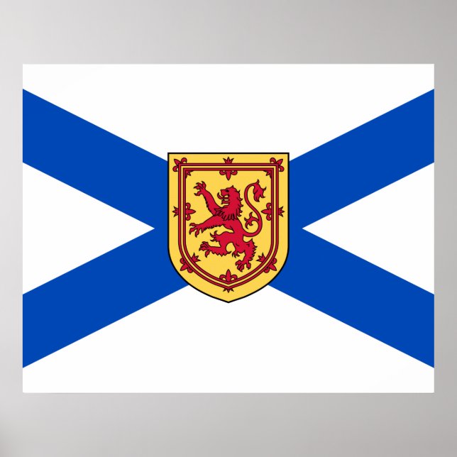 Flag of Nova Scotia (Canadian Province) Poster (Front)