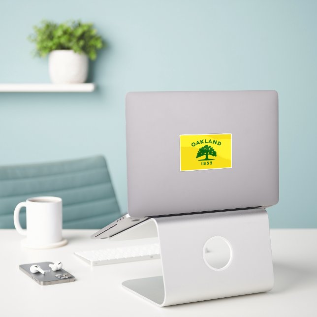Flag of Oakland, California (Laptop On Desk)