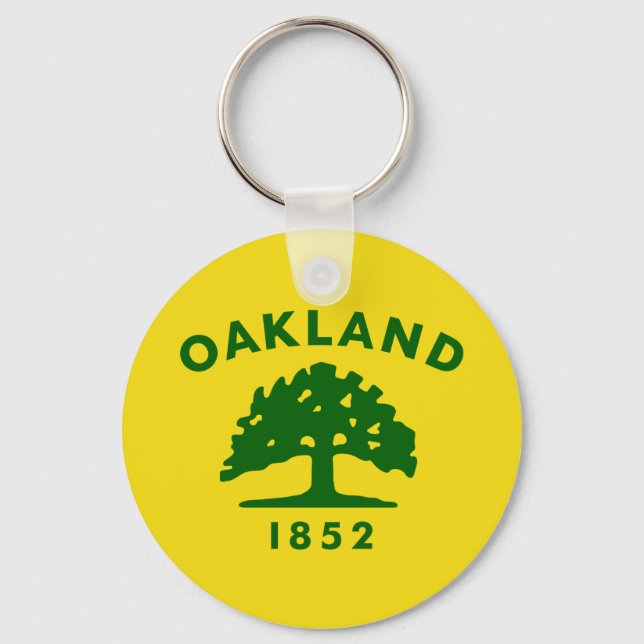 Flag of Oakland, California Key Ring