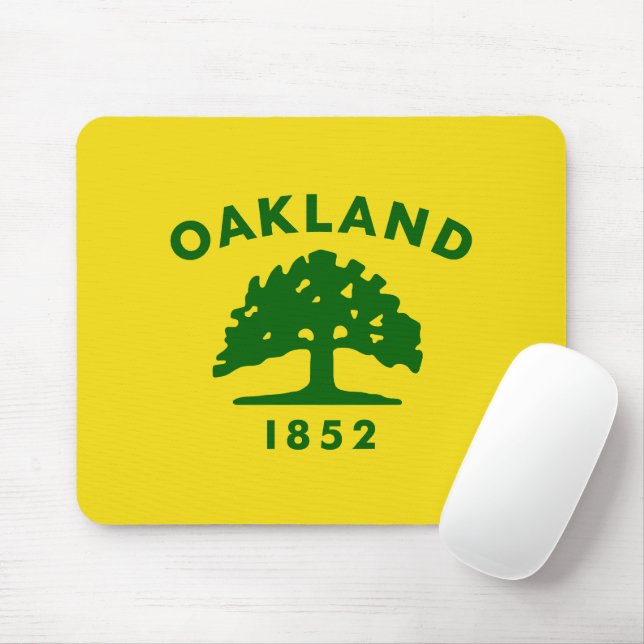 Flag of Oakland, California Mouse Pad (With Mouse)