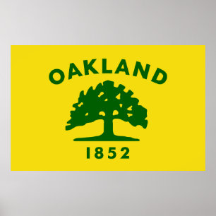 Flag of Oakland, California Poster