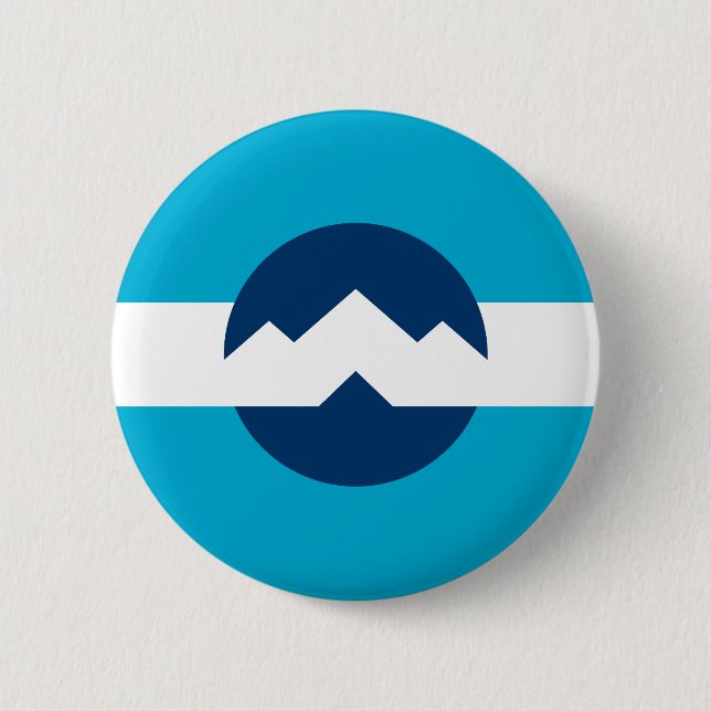 Flag of Ogden, Utah 6 Cm Round Badge (Front)