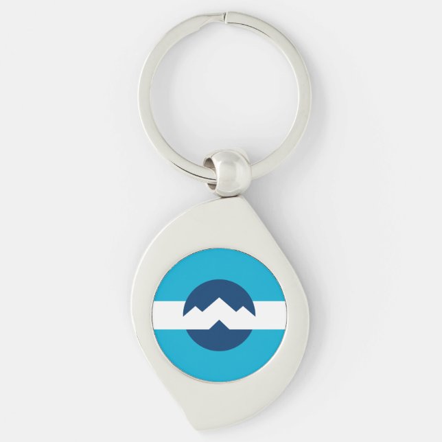 Flag of Ogden, Utah Key Ring (Front)