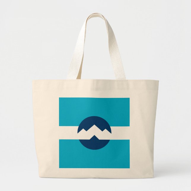 Flag of Ogden, Utah Large Tote Bag (Front)