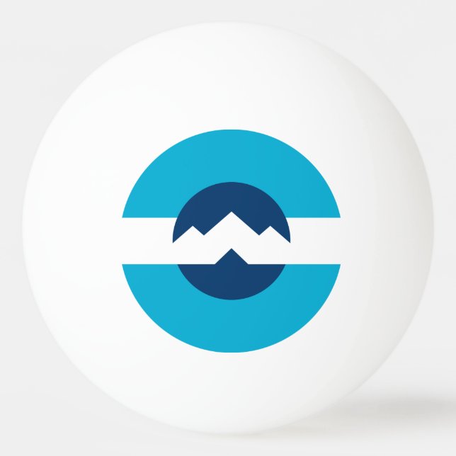 Flag of Ogden, Utah Ping Pong Ball (Front)