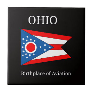 Flag of Ohio Ceramic Tile