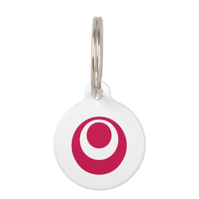 Flag of Okinawa Prefecture, Japan Pet Tag (Front)