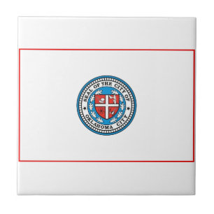 Flag of Oklahoma City (Oklahoma) Ceramic Tile