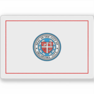 Flag of Oklahoma City, Oklahoma, USA
