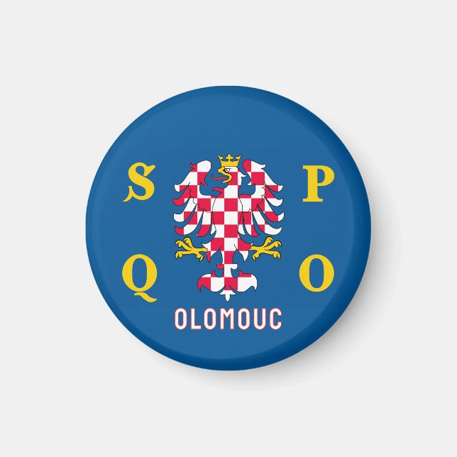 Flag of Olomouc Magnet (Front)