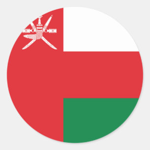 Flag of Oman Classic Round Sticker