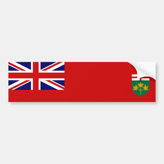 Flag of Ontario Bumper Sticker (Front)