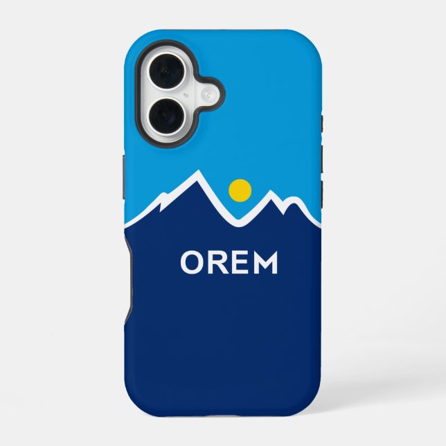 Flag of Orem, Utah  iPhone 16 Case (Back)