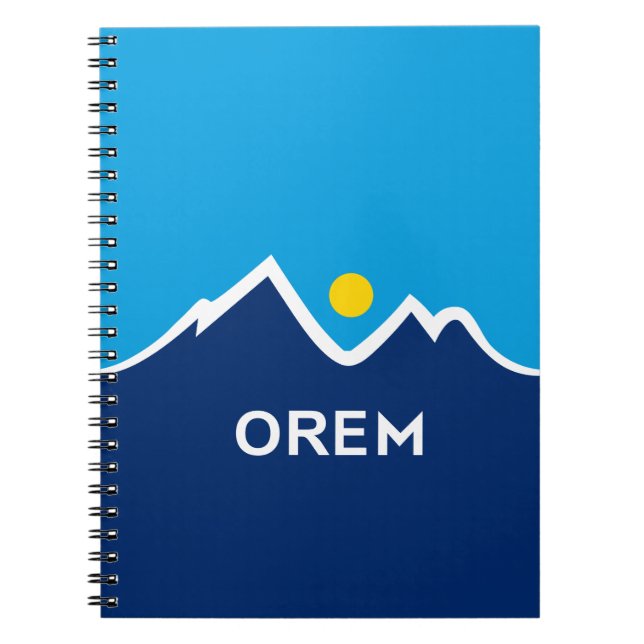 Flag of Orem, Utah Pair of Cufflinks Notebook (Front)