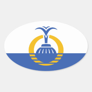 Flag of Orlando, Florida Oval Sticker