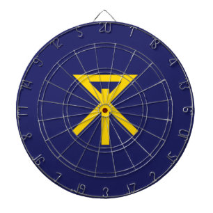 Flag of Osaka (Japan) Dartboard