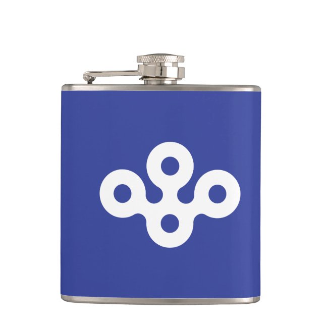 Flag of Osaka Prefecture, Japan Hip Flask (Front)