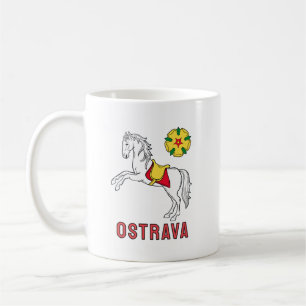 Flag of Ostrava, Czech Republic Coffee Mug