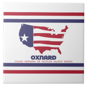 Flag of Oxnard (California) Ceramic Tile