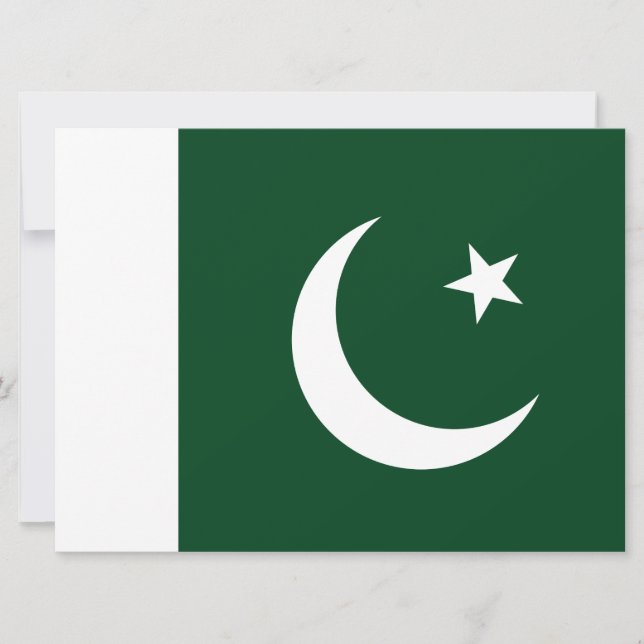 Flag of Pakistan Card (Front)
