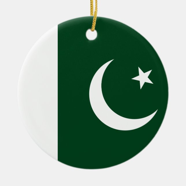Flag of Pakistan Ceramic Ornament (Front)