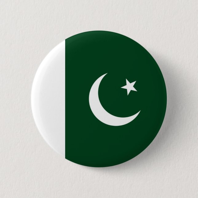 Flag of Pakistan on Pin / Button Badge (Front)