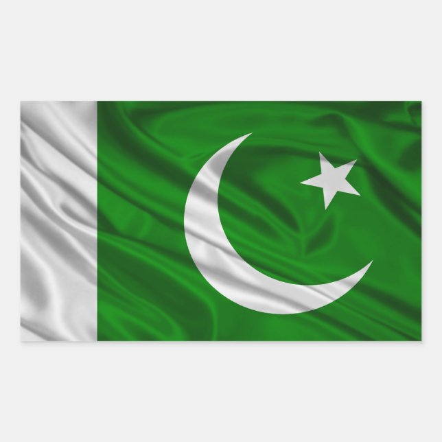 Flag of Pakistan Rectangular Sticker (Front)