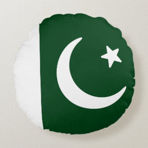 Flag of Pakistan Round Cushion