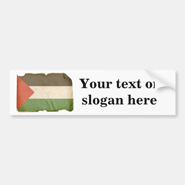 Flag of Palestine Bumper Sticker (Front)