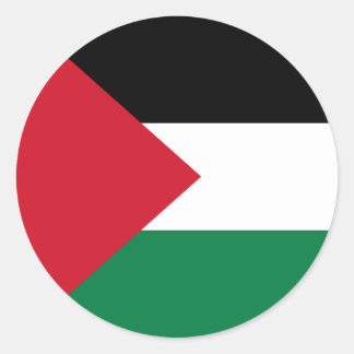 Flag of Palestine Classic Round Sticker