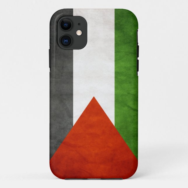 Flag of Palestine - Grunge Case-Mate iPhone Case (Back)