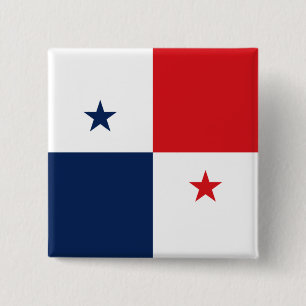 Flag of Panama 15 Cm Square Badge