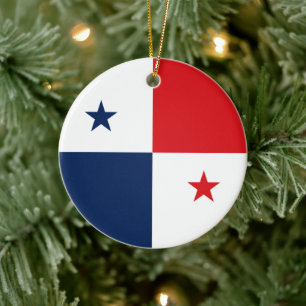 Flag of Panama Ceramic Ornament