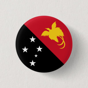 Flag of Papua New Guinea 3 Cm Round Badge