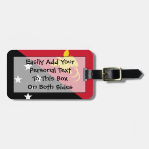 Flag of Papua New Guinea Easy ID Personal Luggage Tag