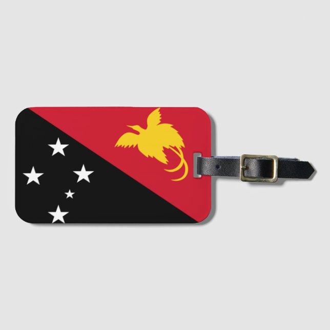 Flag of Papua New Guinea Luggage Tag (Front Horizontal)