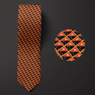 Flag of Papua New Guinea Pattern Tie