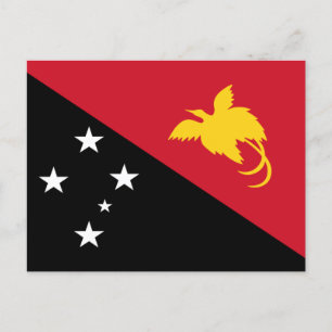 Flag of Papua New Guinea Postcard