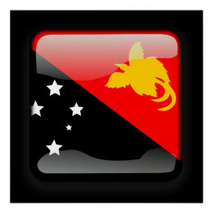 Flag of Papua New Guinea Poster