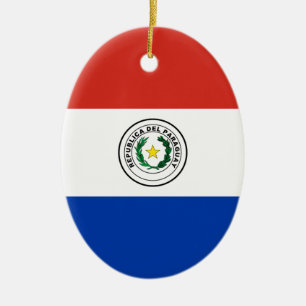 Flag of Paraguay - Bandera de Paraguay Ceramic Ornament