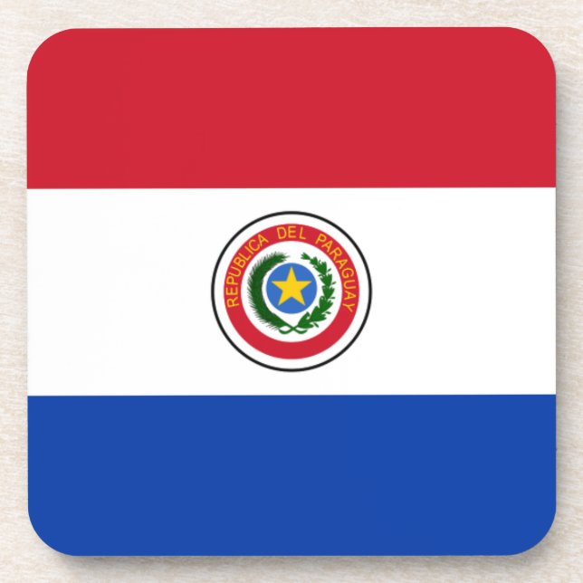 Flag of Paraguay Coaster (Front)