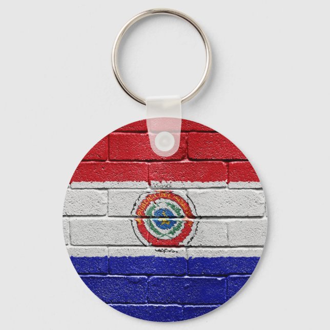 Flag of Paraguay Key Ring (Front)