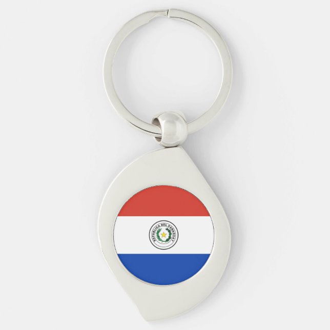 Flag of Paraguay Key Ring (Front)