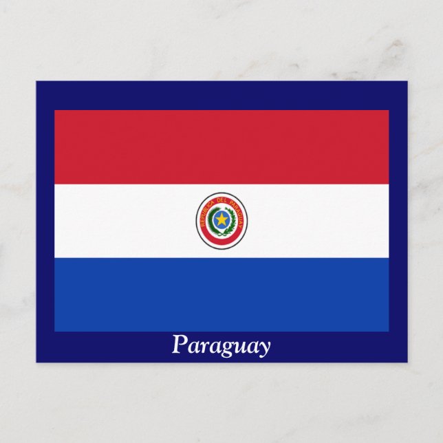 Flag of Paraguay Postcard (Front)