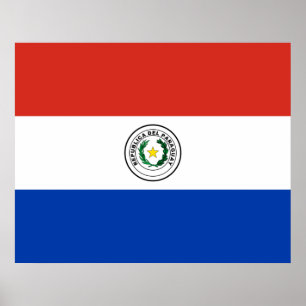 Flag of Paraguay Poster